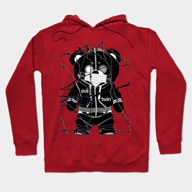 Speak No Evil Twin Teddy Bear Hoodie by Angelic Gangster